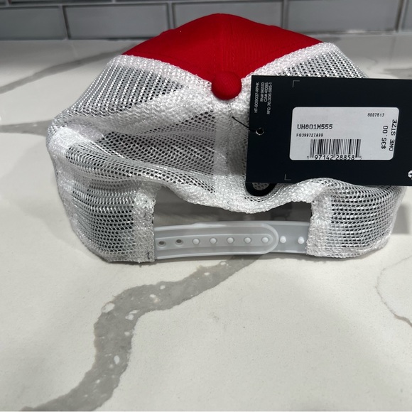 UA Texas Tech Red Raiders Hat Cap Snap Back Red Patch Logo Mesh Trucker Hat - Picture 4 of 5